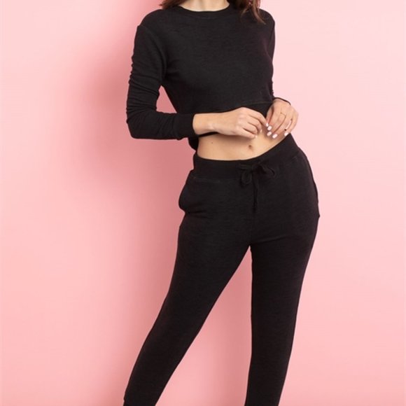 Black lounge Top & pants set - Picture 3 of 12